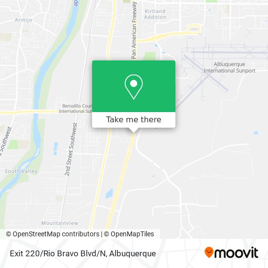 Exit 220/Rio Bravo Blvd/N map