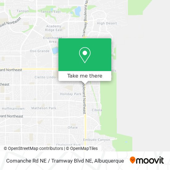 Comanche Rd NE / Tramway Blvd NE map