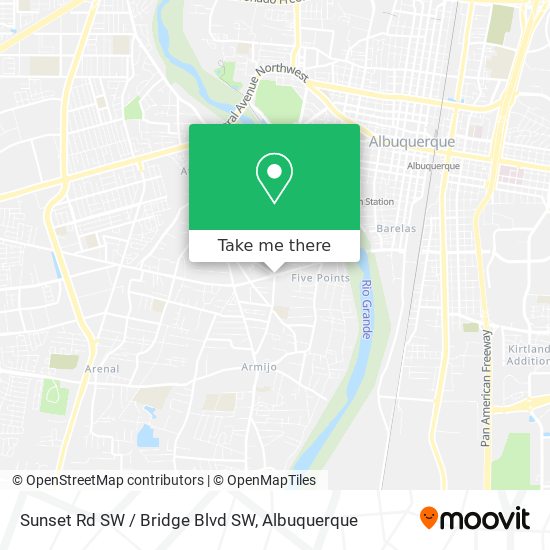Mapa de Sunset Rd SW / Bridge Blvd SW