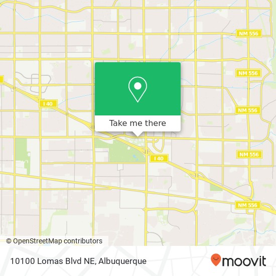 10100 Lomas Blvd NE map