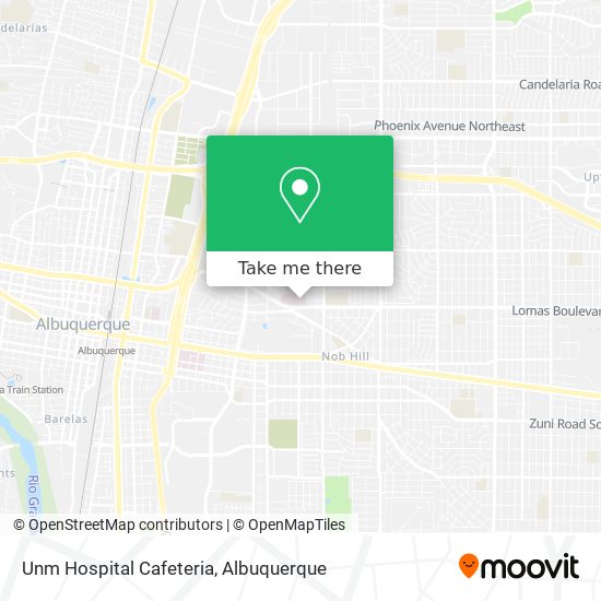 Mapa de Unm Hospital Cafeteria