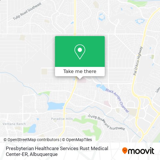 Presbyterian Healthcare Services Rust Medical Center-ER map
