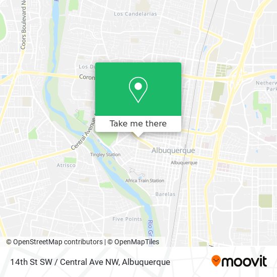 Mapa de 14th St SW / Central Ave NW