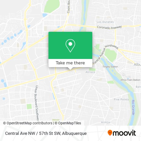 Central Ave NW / 57th St SW map