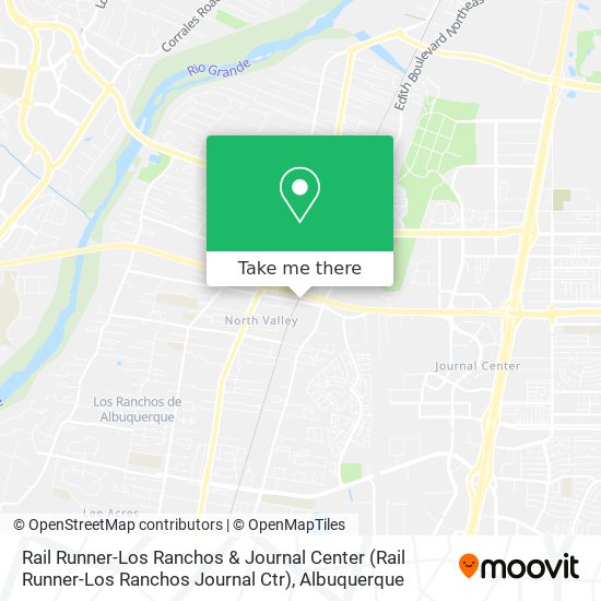 Rail Runner-Los Ranchos & Journal Center map