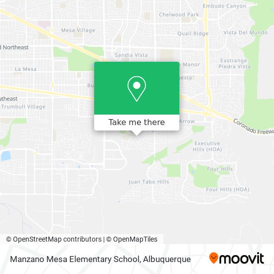 Manzano Mesa Elementary School map