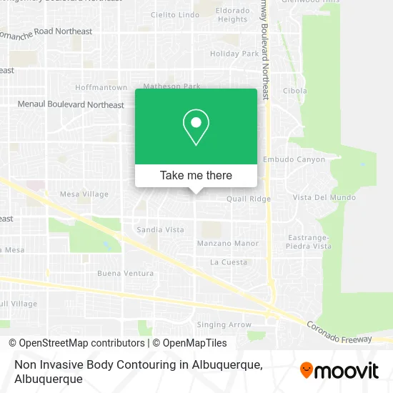 Non Invasive Body Contouring in Albuquerque map