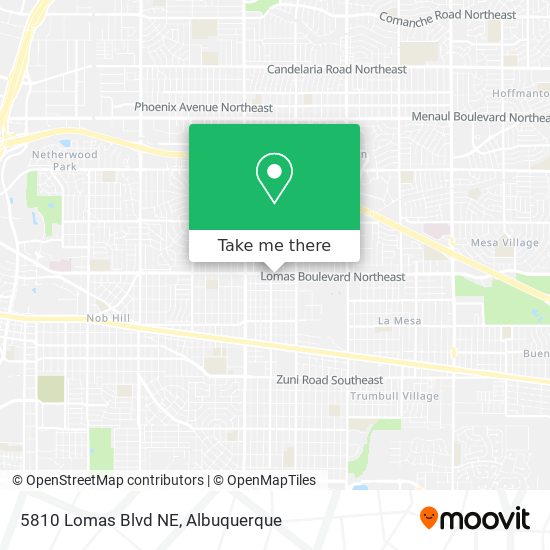 5810 Lomas Blvd NE map