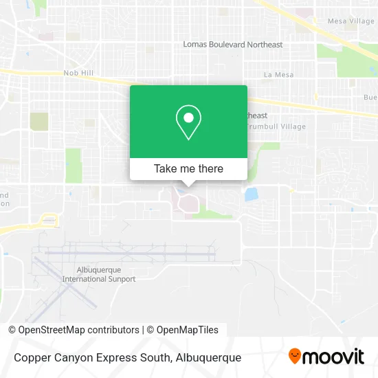 Copper Canyon Express South map