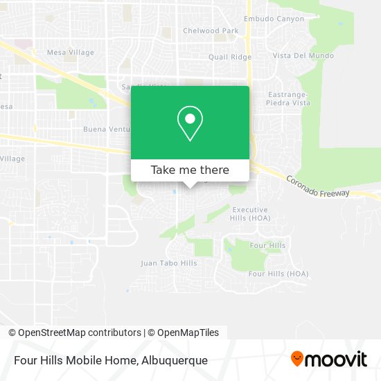 Four Hills Mobile Home map