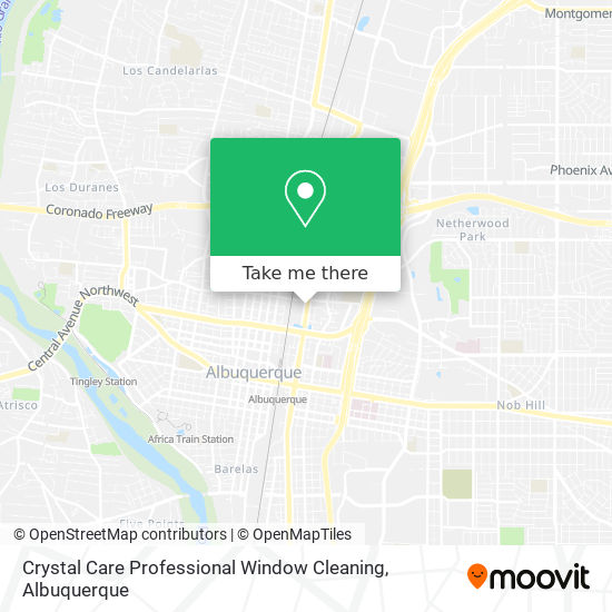 Mapa de Crystal Care Professional Window Cleaning