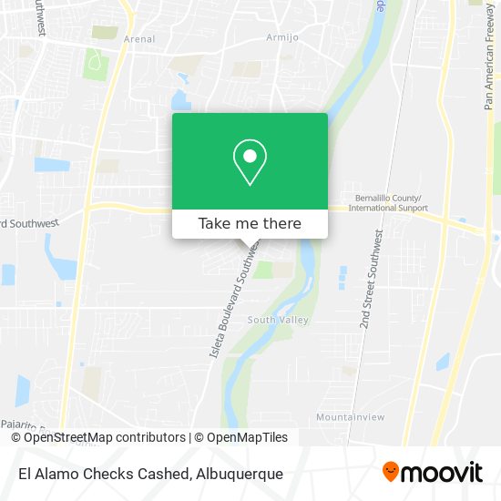 Mapa de El Alamo Checks Cashed