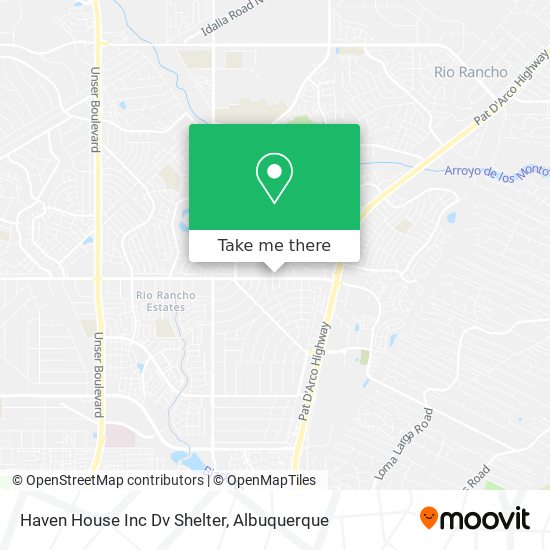 Haven House Inc Dv Shelter map