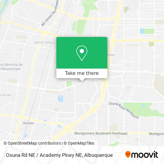 Mapa de Osuna Rd NE / Academy Pkwy NE