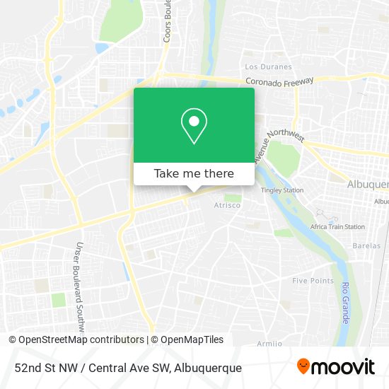52nd St NW / Central Ave SW map