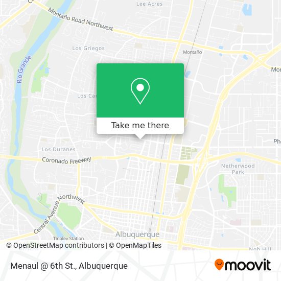 Menaul @ 6th St. map