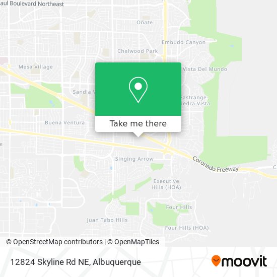 12824 Skyline Rd NE map