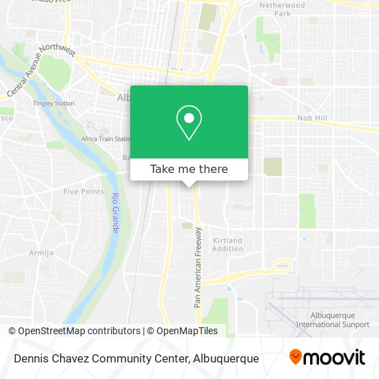 Dennis Chavez Community Center map