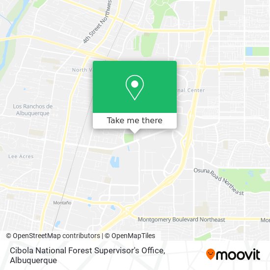 Mapa de Cibola National Forest Supervisor's Office