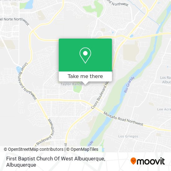 Mapa de First Baptist Church Of West Albuquerque