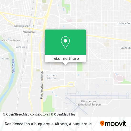 Residence Inn Albuquerque Airport map