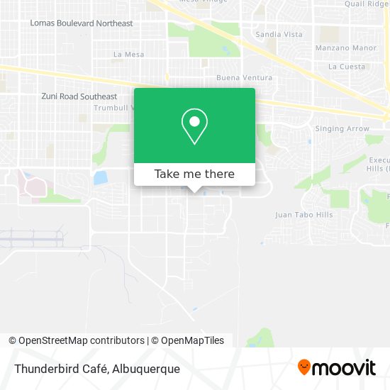 Thunderbird Café map