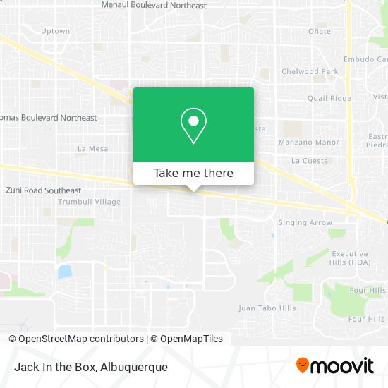 Jack In the Box map