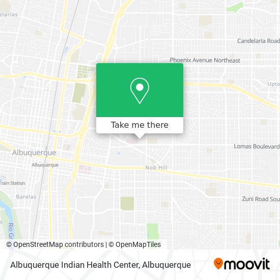 Mapa de Albuquerque Indian Health Center