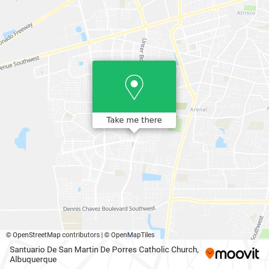 Santuario De San Martin De Porres Catholic Church map