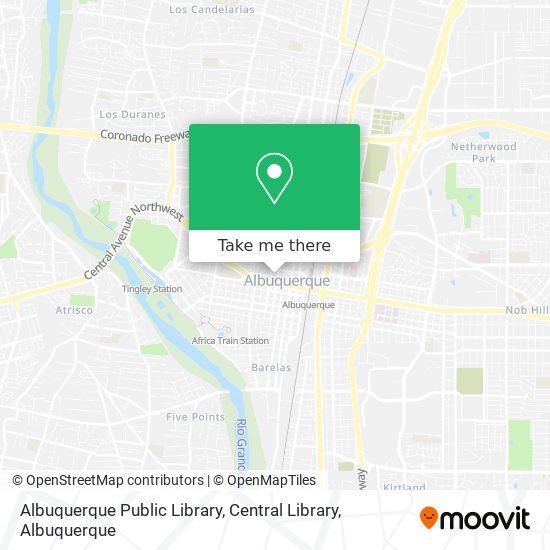 Albuquerque Public Library, Central Library map