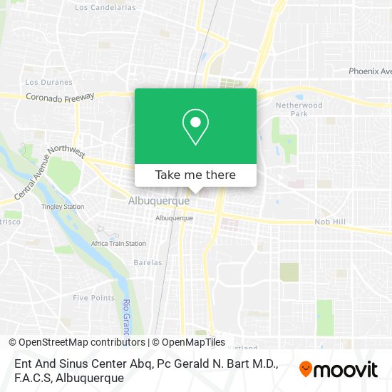 Ent And Sinus Center Abq, Pc Gerald N. Bart M.D., F.A.C.S map