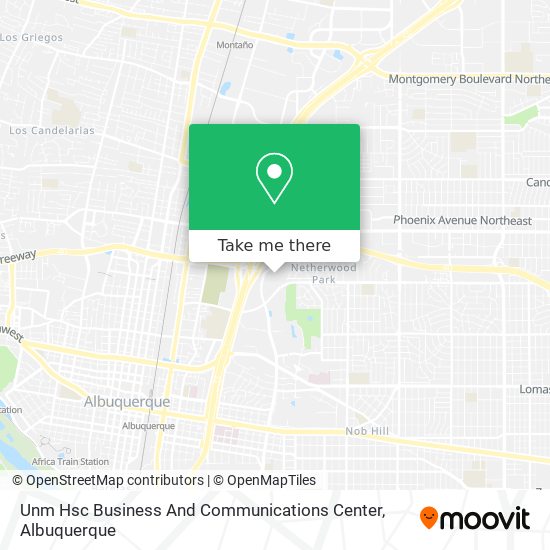 Mapa de Unm Hsc Business And Communications Center