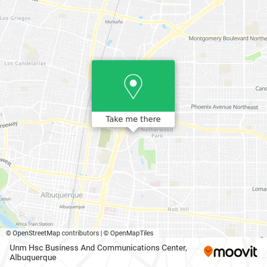 Unm Hsc Business And Communications Center map