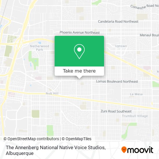 The Annenberg National Native Voice Studios map