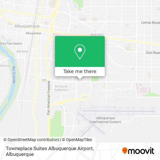 Towneplace Suites Albuquerque Airport map