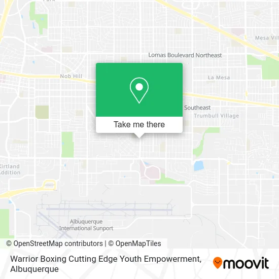 Warrior Boxing Cutting Edge Youth Empowerment map