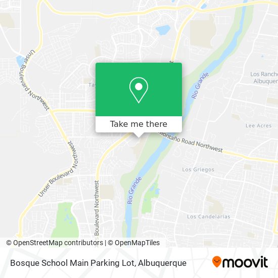 Bosque School Main Parking Lot map