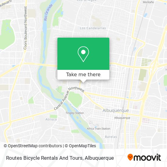 Mapa de Routes Bicycle Rentals And Tours