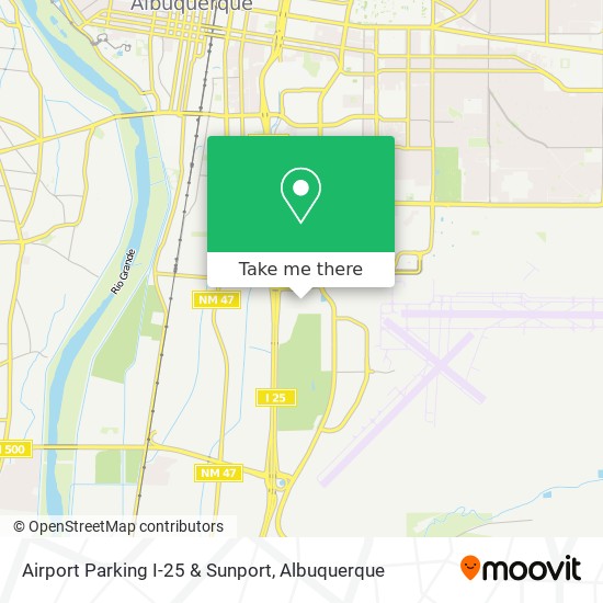 Airport Parking I-25 & Sunport map
