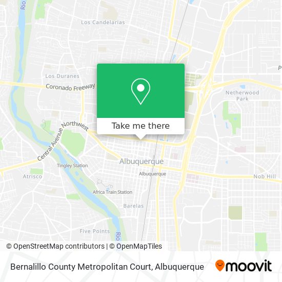 Mapa de Bernalillo County Metropolitan Court