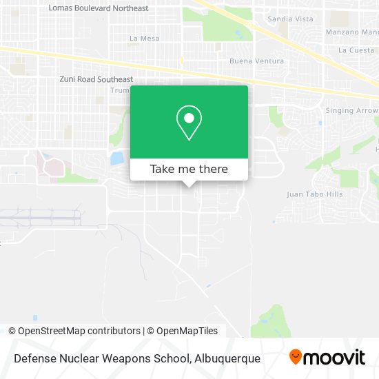 Mapa de Defense Nuclear Weapons School