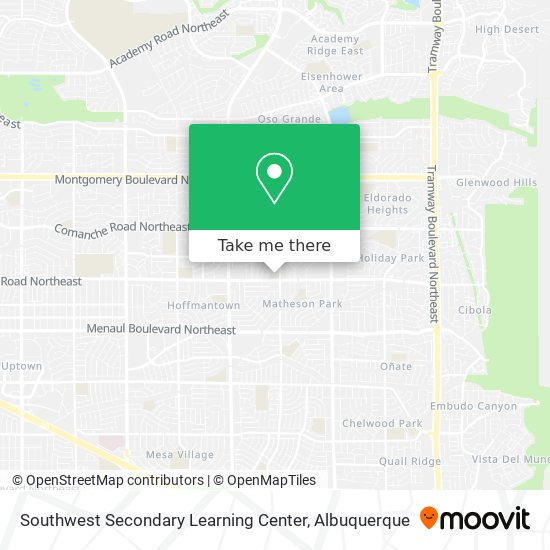Southwest Secondary Learning Center map