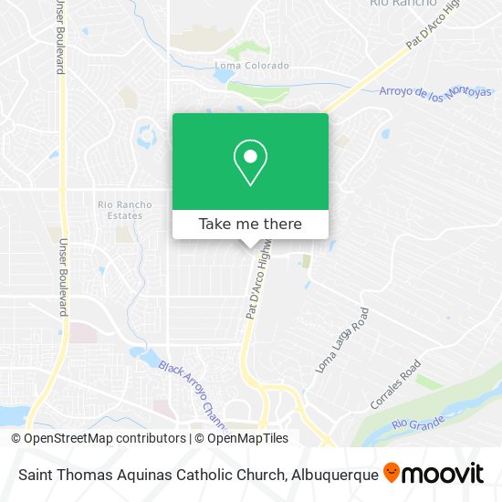 Saint Thomas Aquinas Catholic Church map