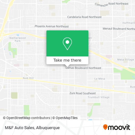 M&F Auto Sales map