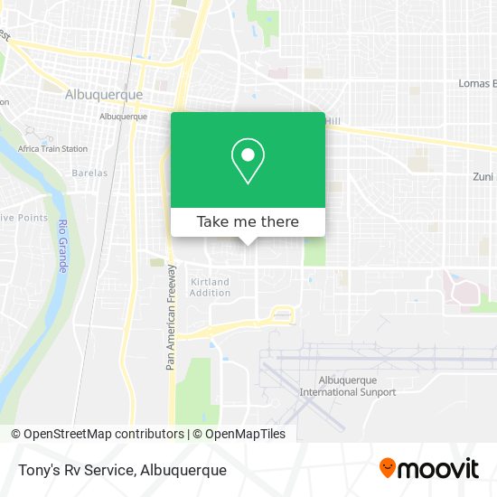 Mapa de Tony's Rv Service