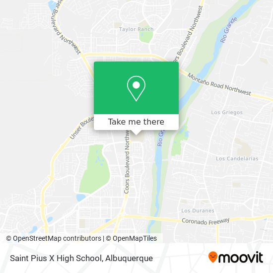 Mapa de Saint Pius X High School