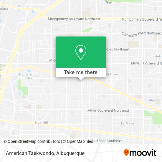 American Taekwondo map
