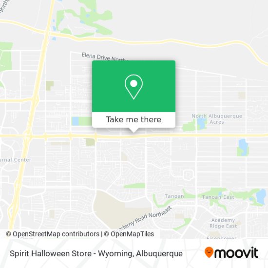 Mapa de Spirit Halloween Store - Wyoming