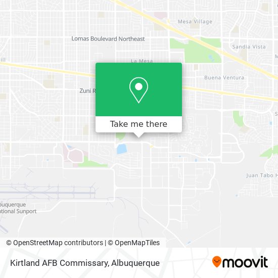 Kirtland AFB Commissary map