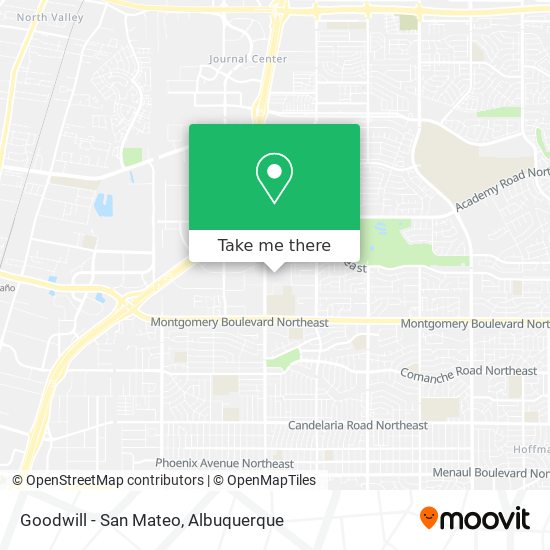 Goodwill - San Mateo map